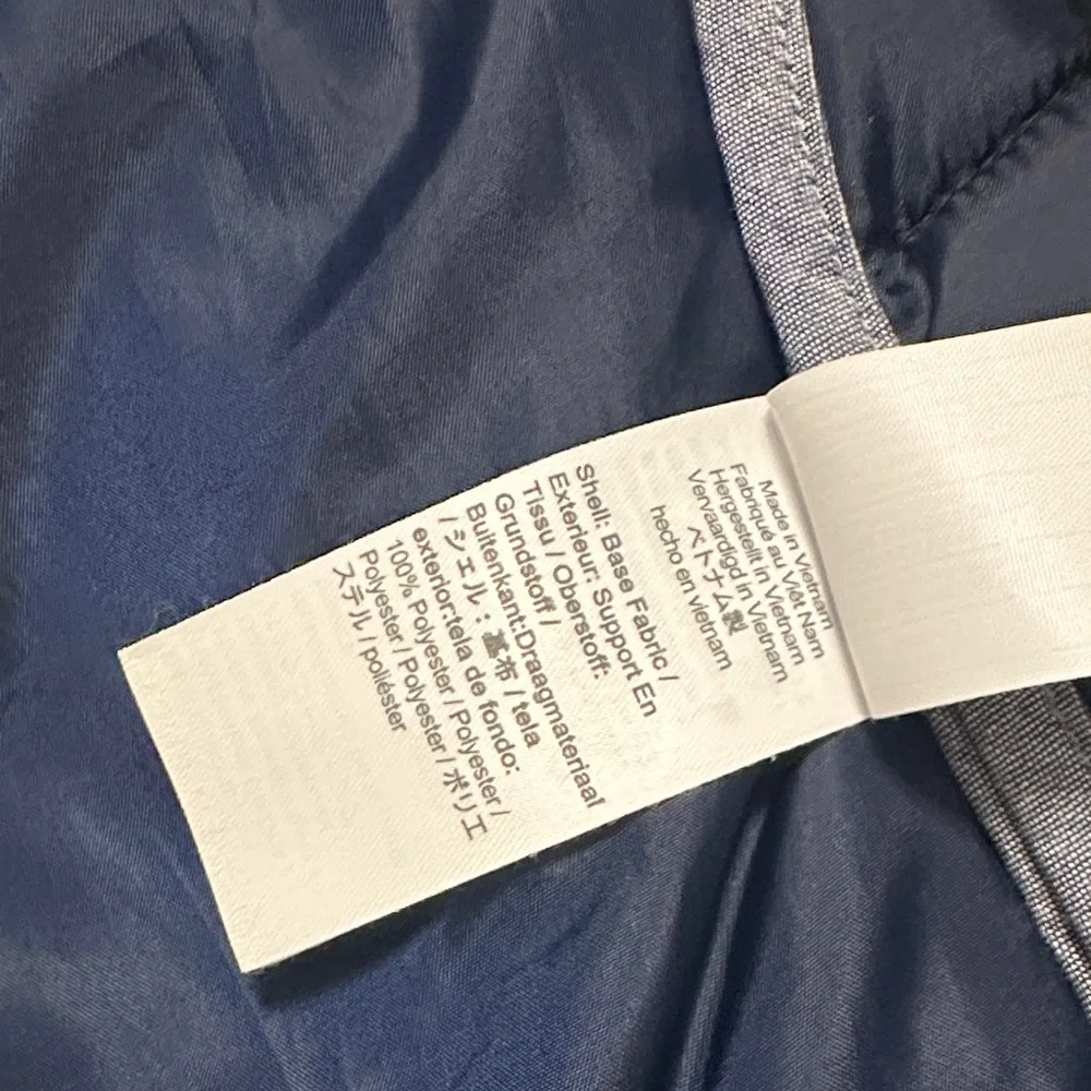 J Crew Navy Quilted Jacket - Picture 2 of 4